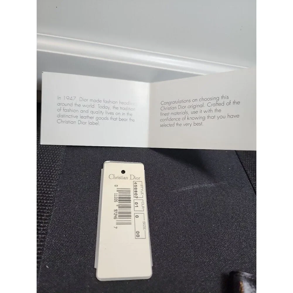 Christian Dior Vintage Black Leather Wallet